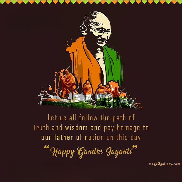 Mahatma Gandhi Jayanti Quotes, Wishes, Status | Gandhi Jayanti Images in Hindi | 125 mahatma gandhi jayanti quotes in english -(14)