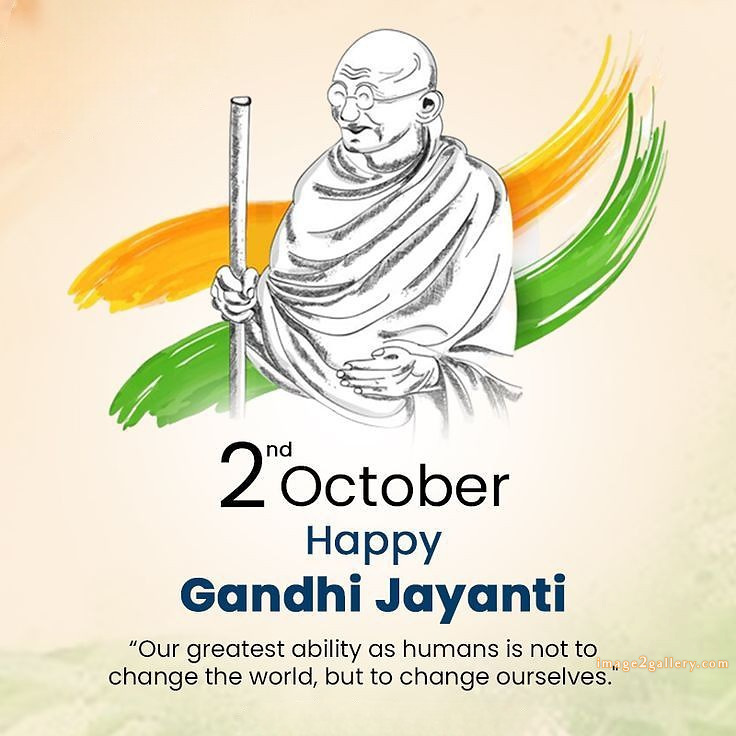 Mahatma Gandhi Jayanti Quotes, Wishes, Status | Gandhi Jayanti Images in Hindi | 198 mahatma gandhi jayanti quotes in english -(4)