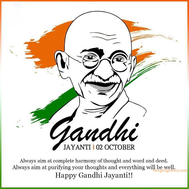 Mahatma Gandhi Jayanti Quotes, Wishes, Status | Gandhi Jayanti Images in Hindi | 197 mahatma gandhi jayanti quotes in english -(6)