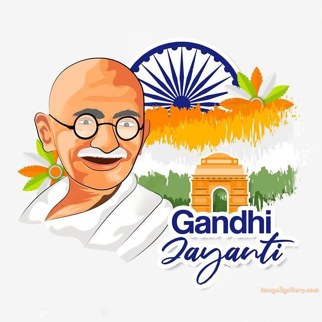 Mahatma Gandhi Jayanti Quotes, Wishes, Status | Gandhi Jayanti Images in Hindi | 100 october 2 gandhi jayanti poster -(5)