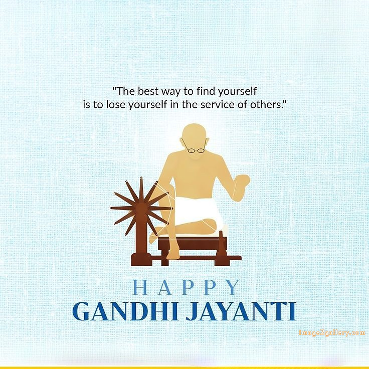 Mahatma Gandhi Jayanti Quotes, Wishes, Status | Gandhi Jayanti Images in Hindi | 275 pic of gandhi jayanti -(3)
