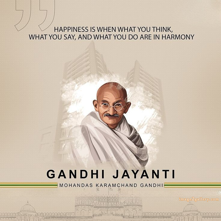 Mahatma Gandhi Jayanti Quotes, Wishes, Status | Gandhi Jayanti Images in Hindi | 63 pic of gandhi jayanti -(8)