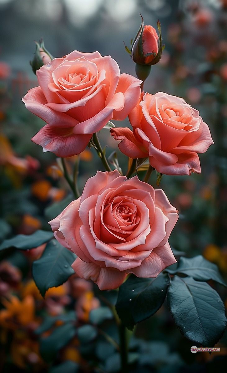 3300+ Beautiful Rose Flowers Image | Rose Flower HD Pic Download | 3 saffron and rose -(19)