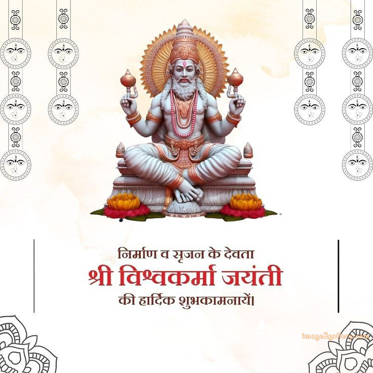 Vishwakarma Puja Wishes, Quotes, Images | विश्वकर्मा जयंती शुभकामनाएं फोटो | 157 vishwakarma puja images -(9)